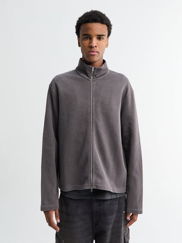 Our Legacy - SHRUNKEN FULLZIP in Worn Graphite Athletic Rib