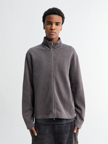 Our Legacy - SHRUNKEN FULLZIP in Worn Graphite Athletic Rib