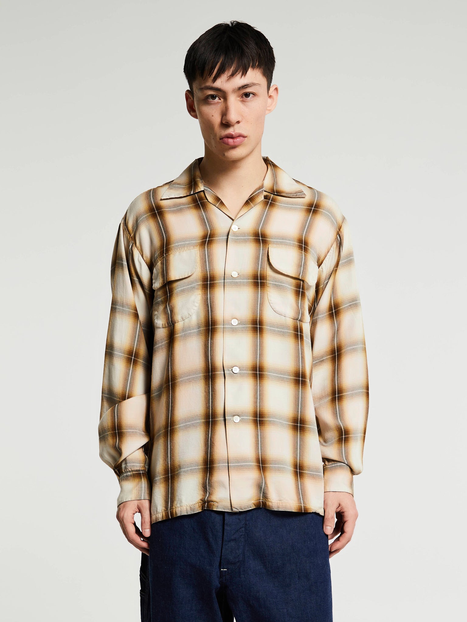 orSlow - Shirt in Brown Check