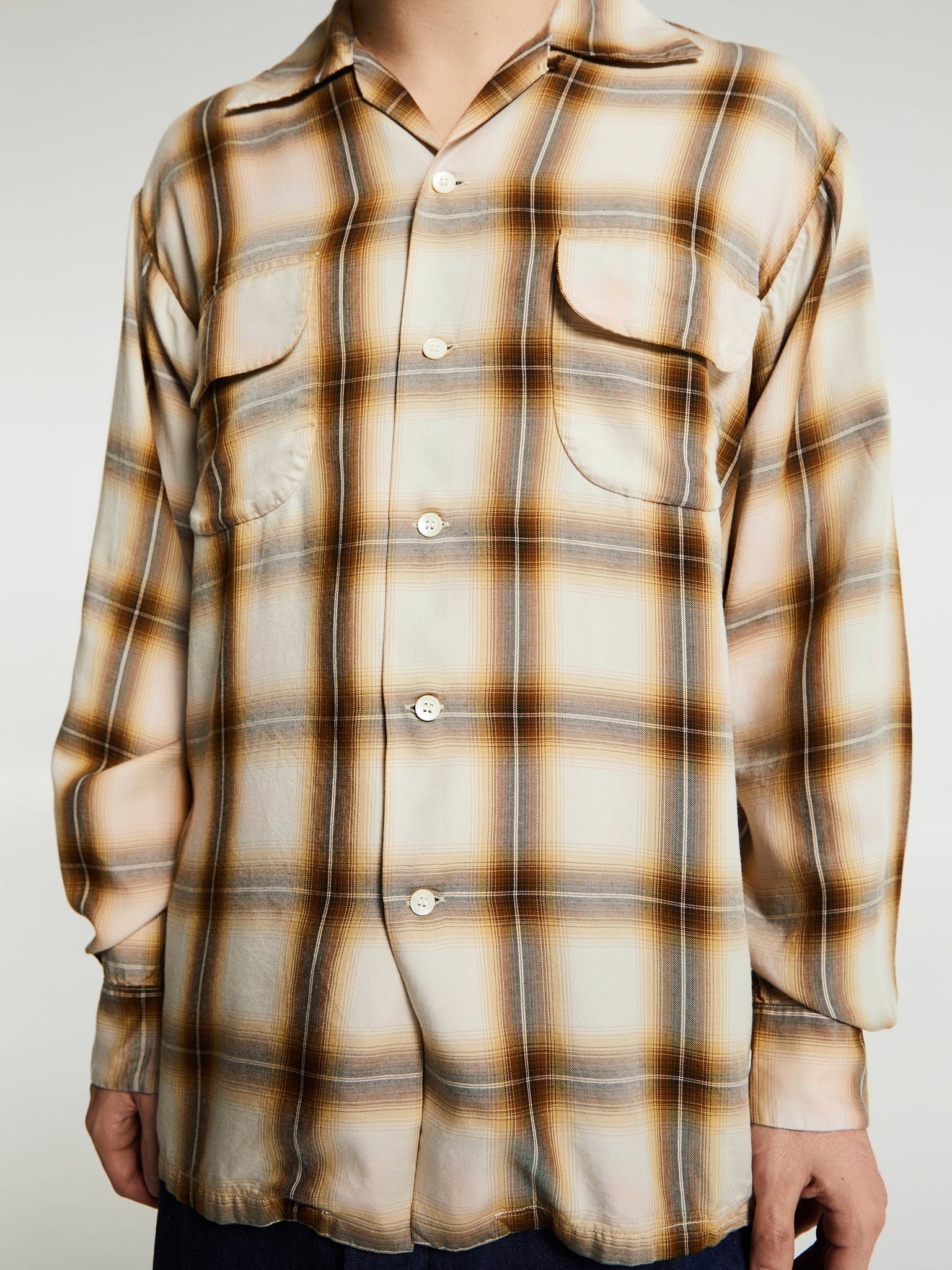 orSlow - Shirt in Brown Check