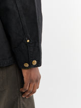 orSlow - Relax Fit Oxford Coverall Shirt in Black