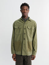 orSlow - U.S. Army Shirt in Dark Olive Stone