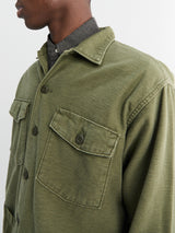 orSlow - U.S. Army Shirt in Dark Olive Stone