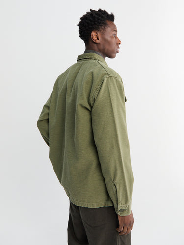 orSlow - U.S. Army Shirt in Dark Olive Stone