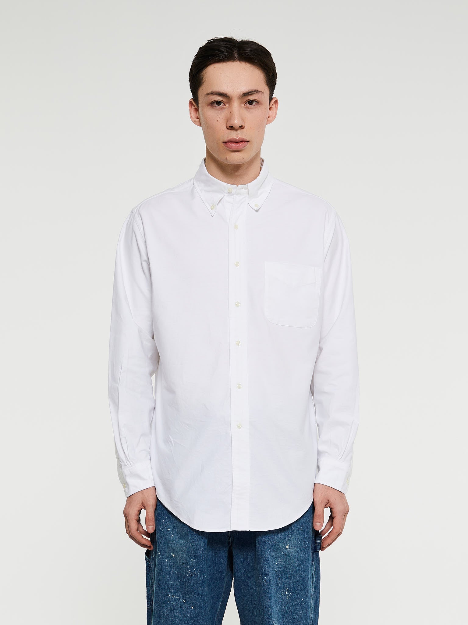 orSlow - Oxford Standard Button Down Shirt in White
