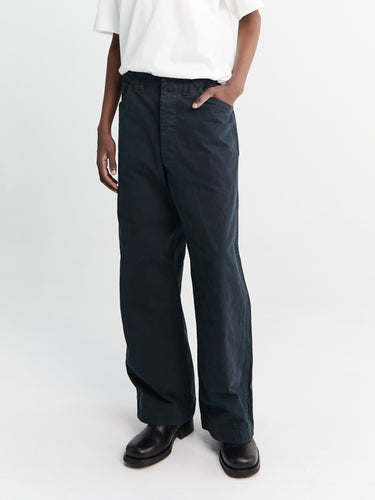 orSlow - USMC Herringbone Utility Trousers in Black