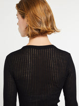 Oscalito - Longsleeved Operatino Top in Black