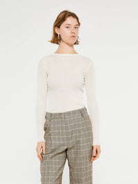 Oscalito - Longsleeved Operatino Top in Ivory