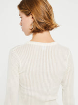 Oscalito - Longsleeved Operatino Top in Ivory