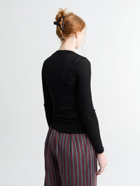 Oscalito - Longsleeved Operatino Top in Black