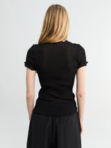Oscalito - Operatino T-Shirt Wool Silk in Black