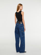 Oscalito - Wool and Silk Tank Top in Black