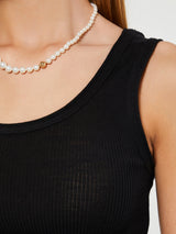 Oscalito - Wool and Silk Tank Top in Black