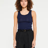Oscalito - Wool and Silk Tank Top in Blue