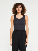 Oscalito - Wool and Silk Tank Top in Grey