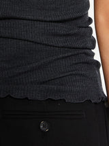 Oscalito - Wool and Silk Tank Top in Grey