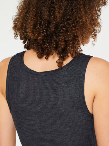Oscalito - Wool and Silk Tank Top in Grey