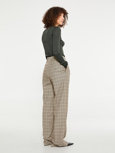 Oscalito - Wool and Silk Longsleeved Top in Bosco