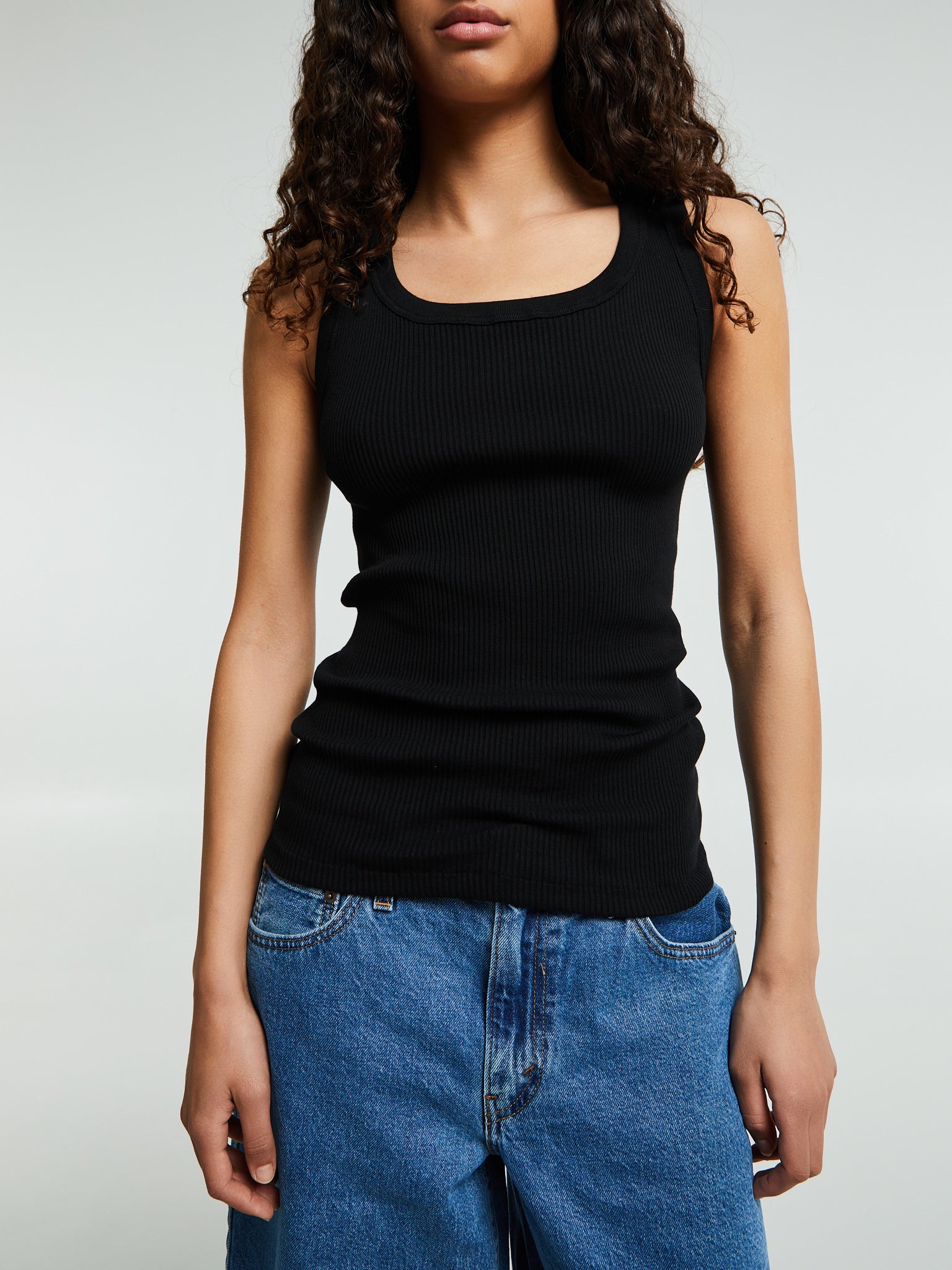 Oscaltio - Cotone Costina in Black