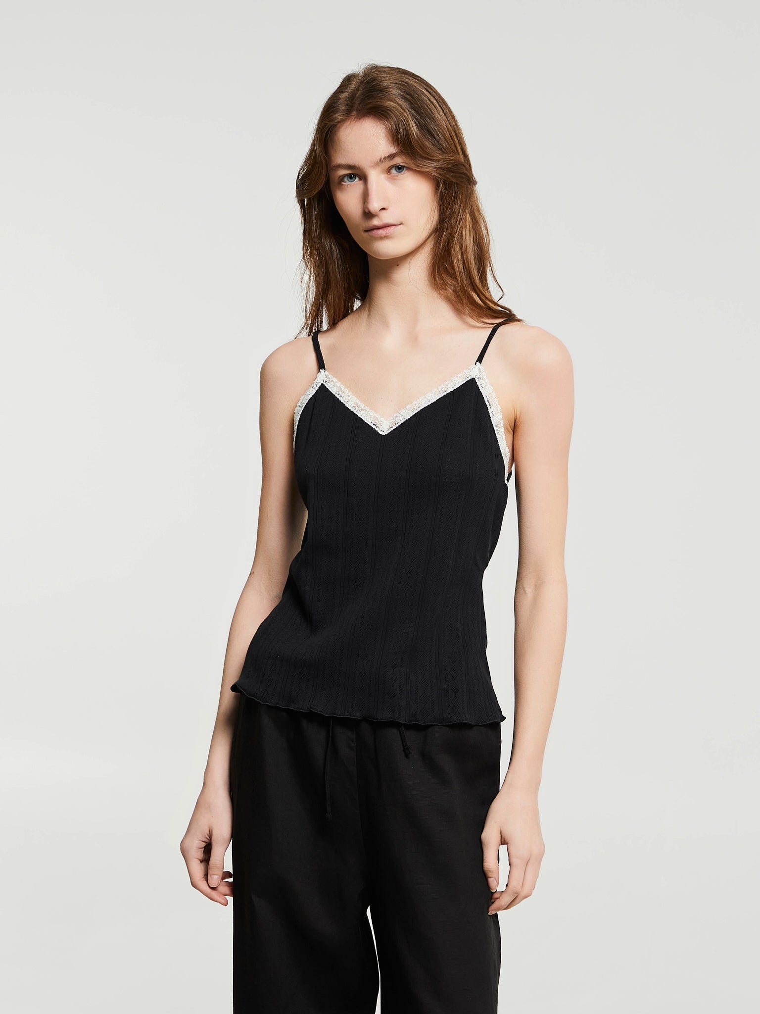 Oscalito - Cotton Camisole in Black