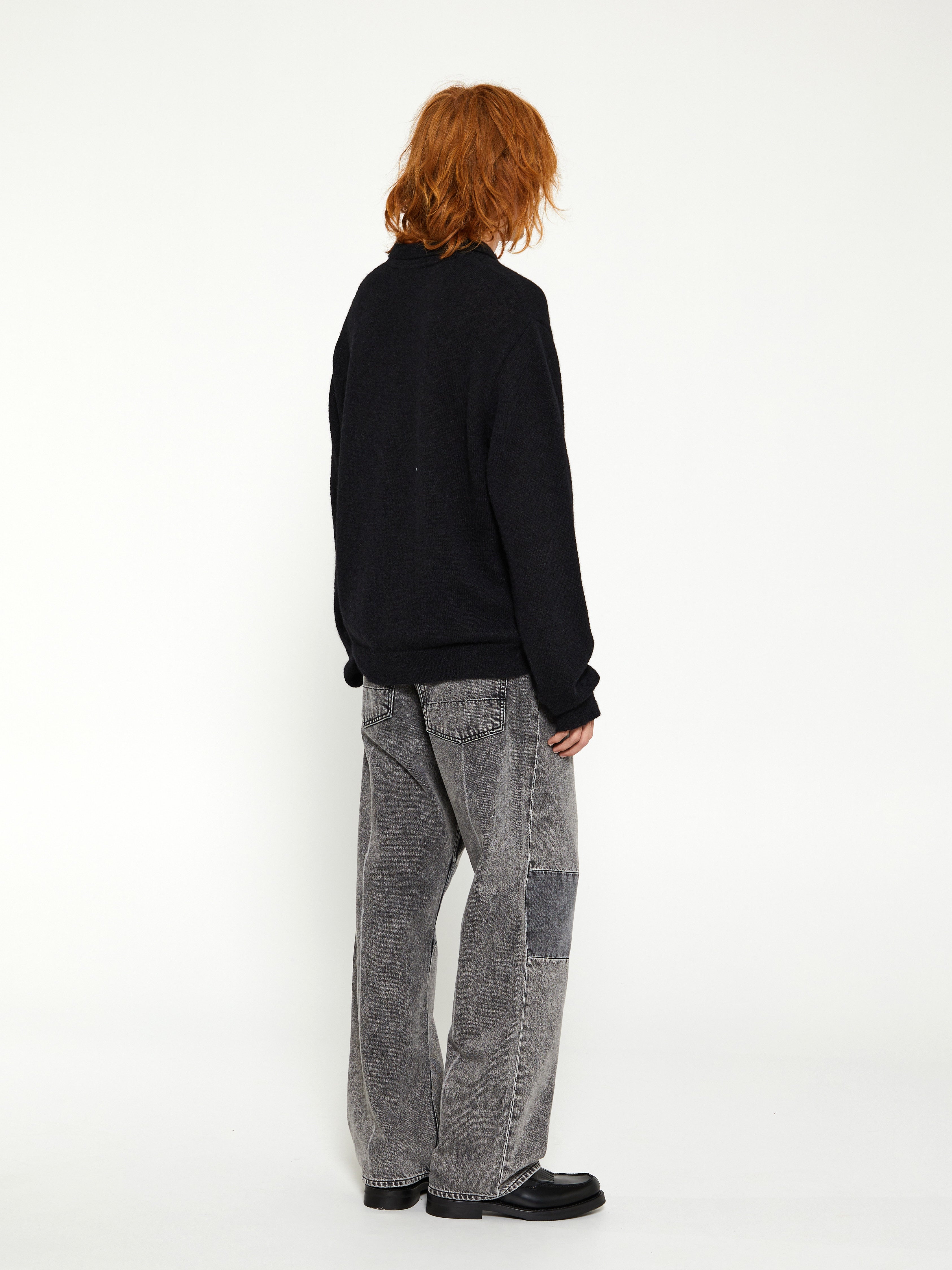 Extended Third Cut Jeans in Black and Grey