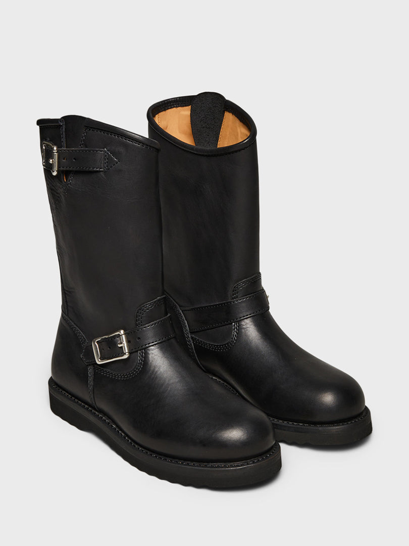 Corral Boots in Black Leather