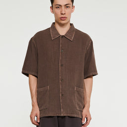 Elder Shortsleeved Shirt in Brown