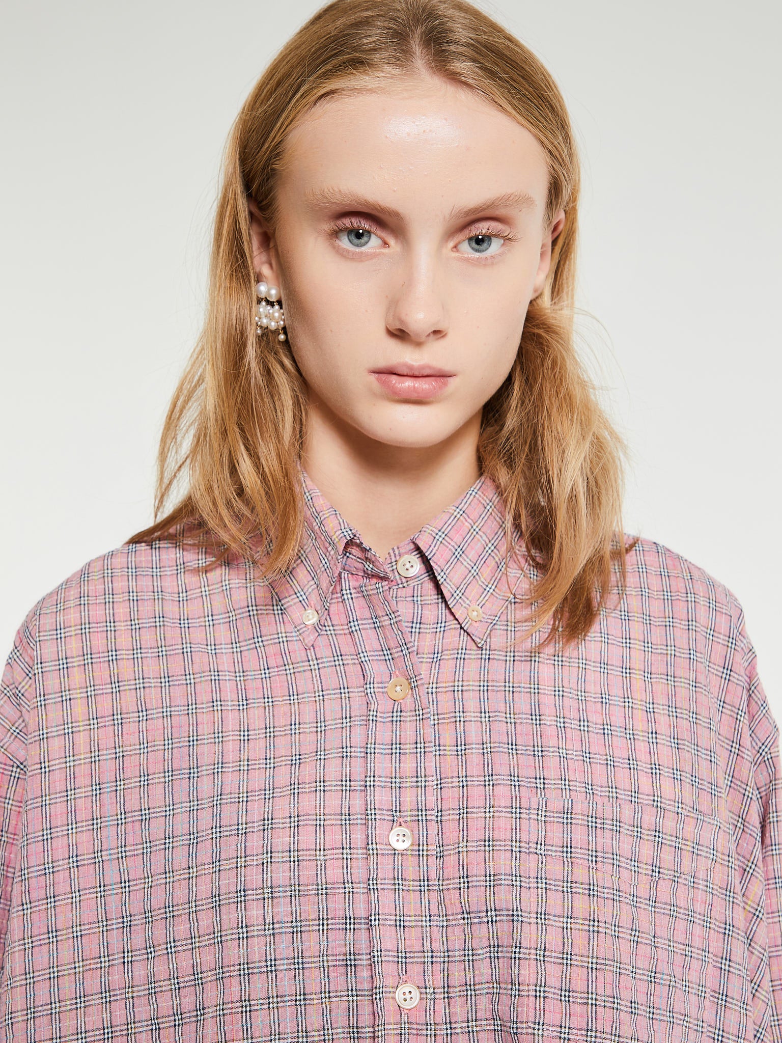 Our Legacy - Borrowed BD Shirt in Pink Kimble Check – stoy