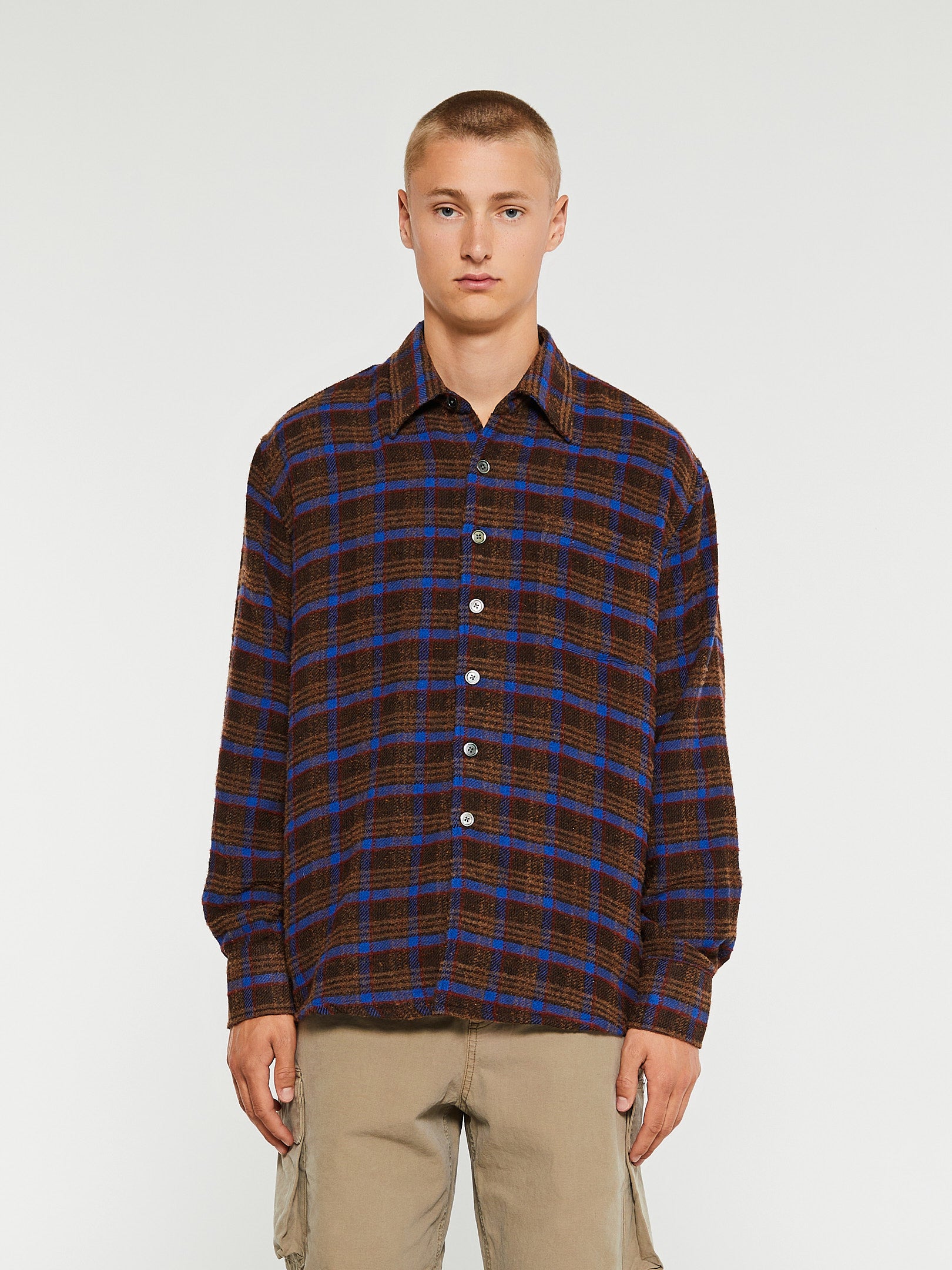 Our Legacy - Above Shirt in Brown Pankow Check
