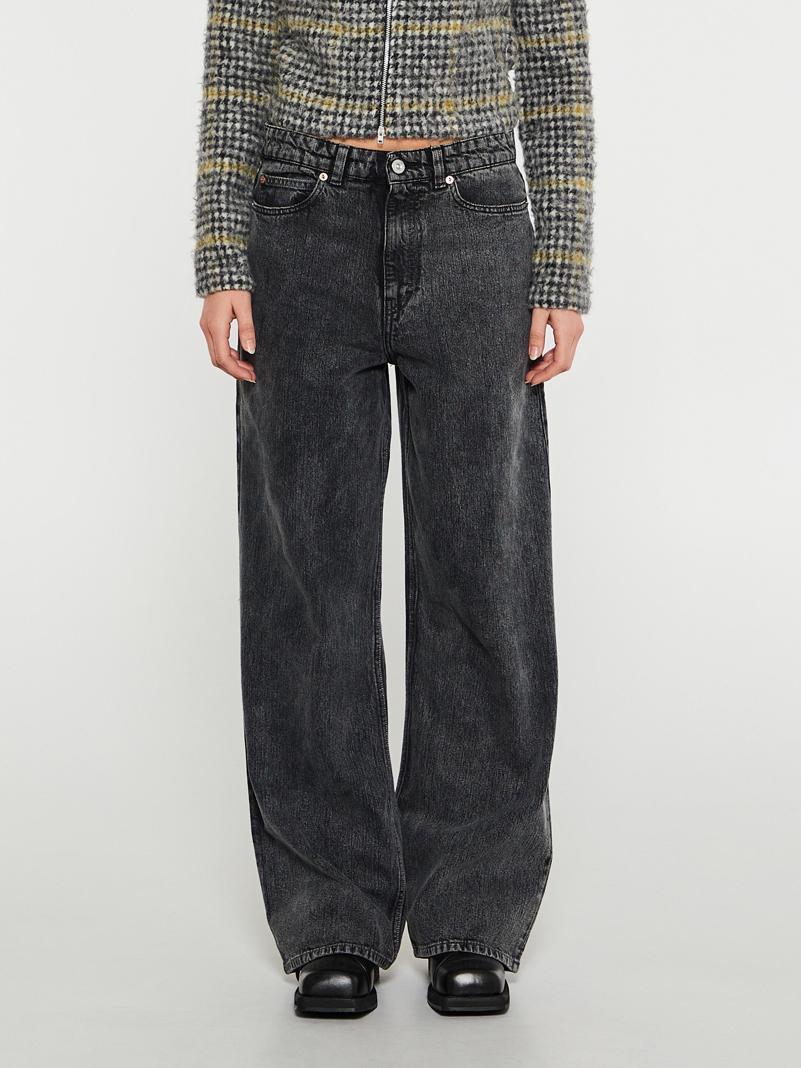 Our Legacy - Neo Cut Jeans in Overdyed Black Chain Twill
