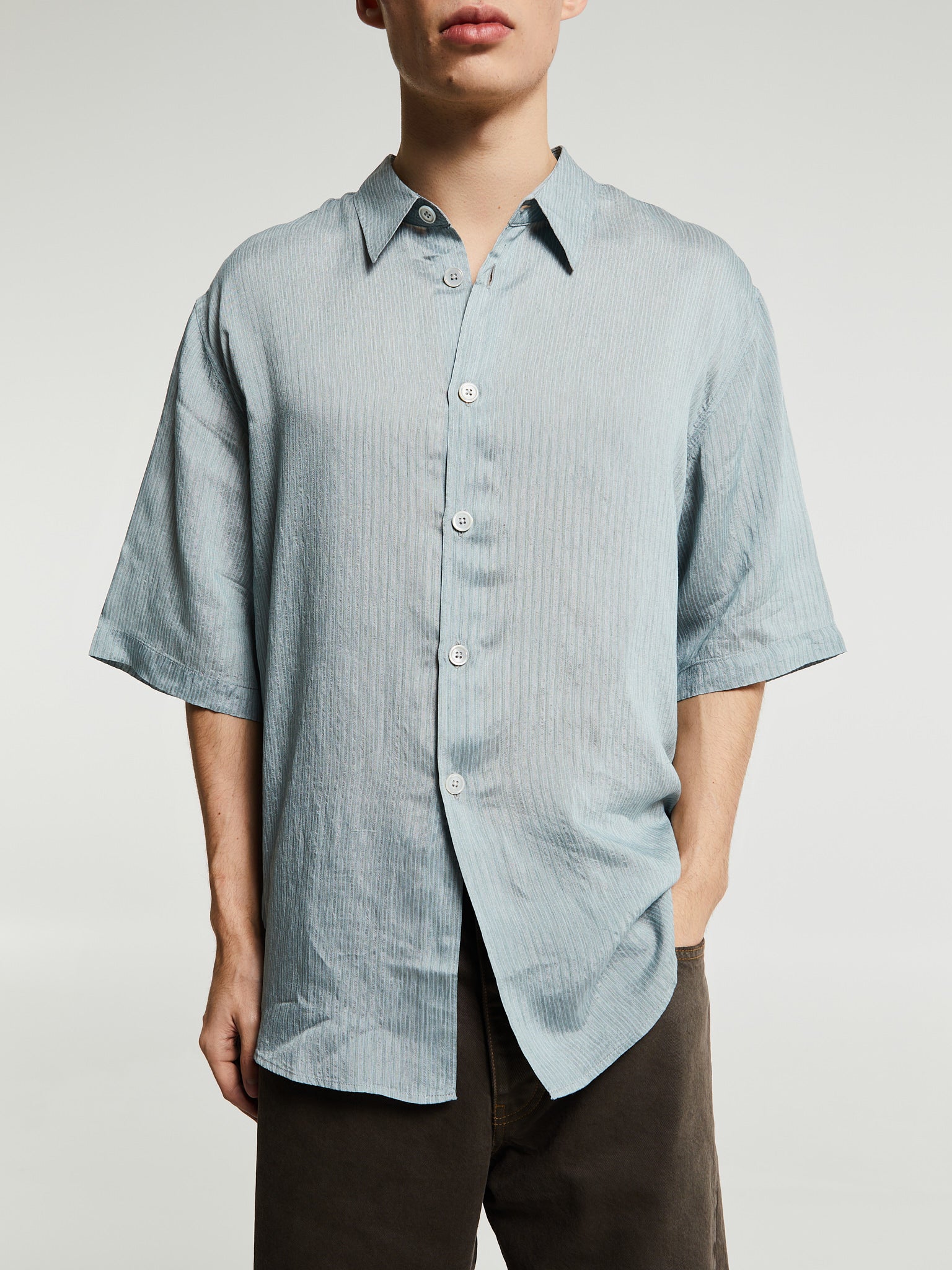 Our Legacy - Beyond Shirt Shortsleeved in Geo Stripe