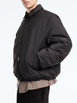 Our Legacy - Avenue Puffa Jacket in Churchill Stripe Membrane Wool