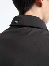 Our Legacy - Avenue Puffa Jacket in Churchill Stripe Membrane Wool