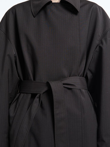 Our Legacy - Court Coat in Churchill Stripe Membrane Wool