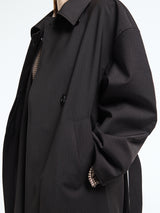 Our Legacy - Court Coat in Churchill Stripe Membrane Wool