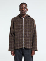 Our Legacy - Full Zip Hood in Dorf Check Hairy Wool