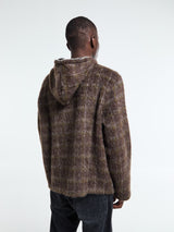Our Legacy - Full Zip Hood in Dorf Check Hairy Wool