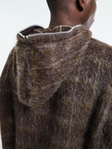 Our Legacy - Full Zip Hood in Dorf Check Hairy Wool