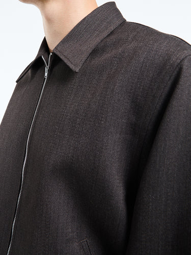 Our Legacy - Mini Jacket in Havana Brown Chain Wool