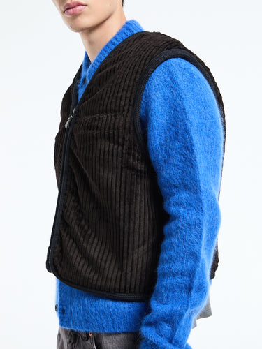 Our Legacy - Top Vest in Profound Brown Mammoth Cord