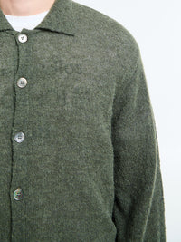 Our Legacy - Evening Polo in Moss Green Fuzzy Alpaca