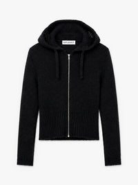Our Legacy - Compact Hood in Black Fuzzy Alpaca