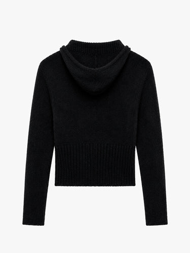 Our Legacy - Compact Hood in Black Fuzzy Alpaca