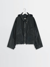 Lemaire - Short Rain Jacket in Onyx
