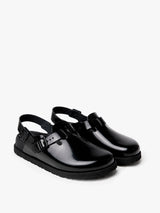 1774 Birkenstock - 1027503 Tokio Shiny Leather Narrow Sandals in Black