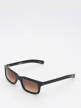 Flatlist - Palmer Sunglasses in Solid Black and Brown Gradient Lens