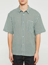 Palmes - Checkered Shirt in White-Green
