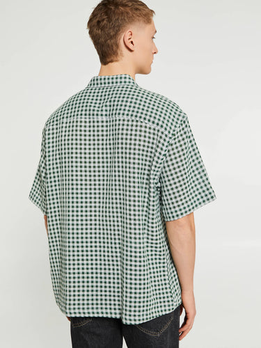 Palmes - Checkered Shirt in White-Green