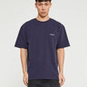 Palmes - Dyed T-Shirt in Dark Blue