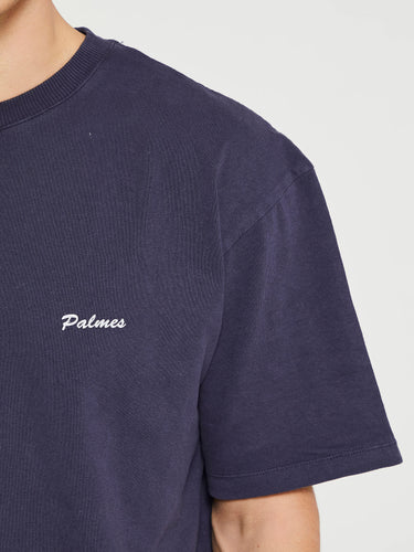 Palmes - Dyed T-Shirt in Dark Blue